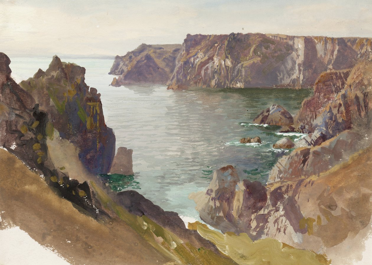 Coastline, Cornwall, c.1877-80 by William Trost Richards