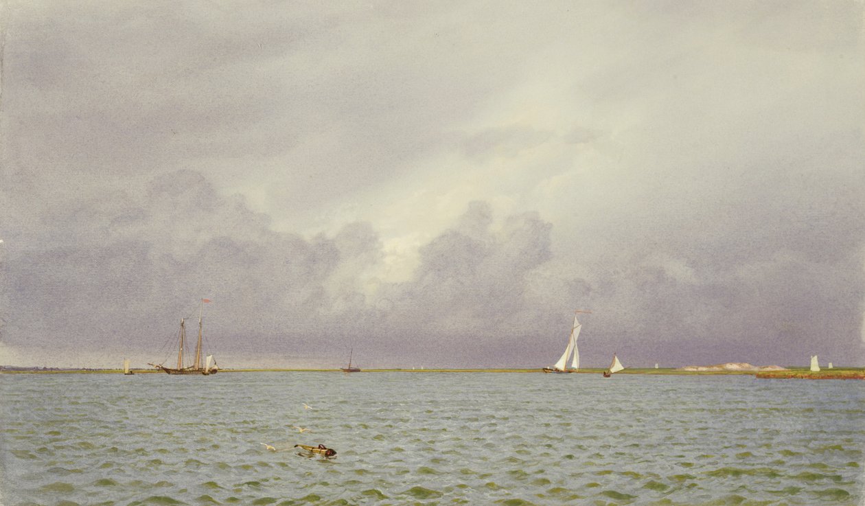 Marine with Yachts, 1865-75 by William Trost Richards