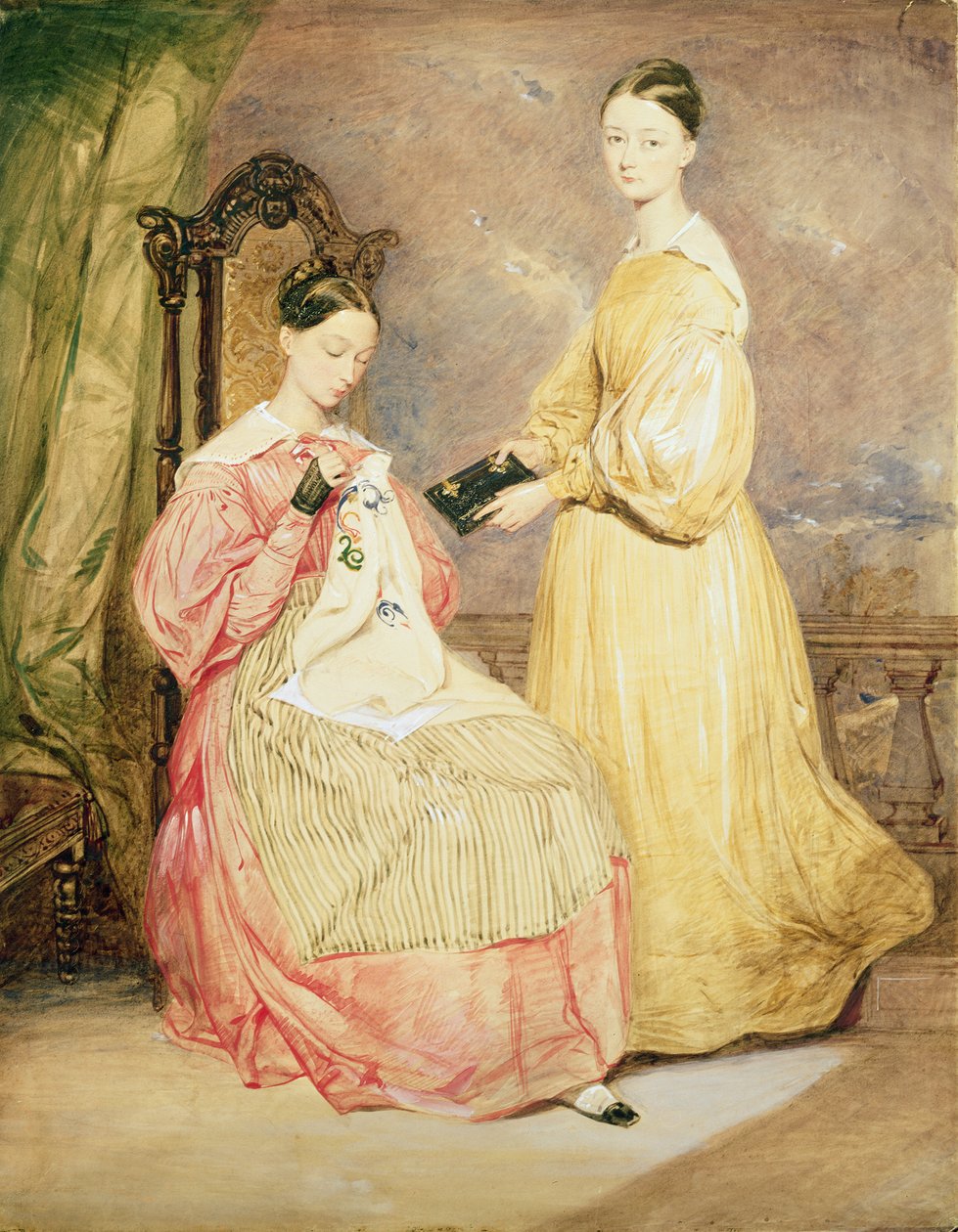 Portrait of Florence Nightingale and Her Sister, Frances Partenope Lady Verney by William White