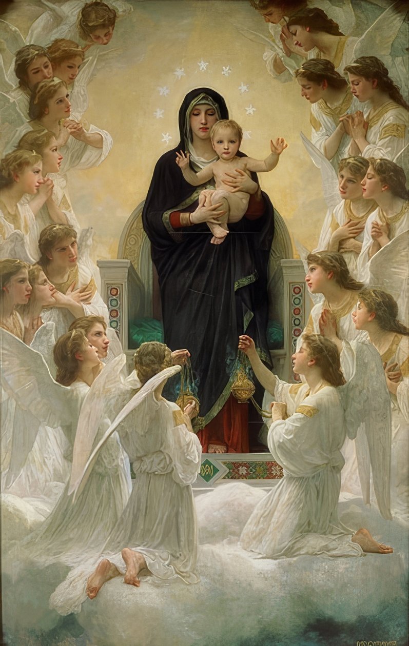 Queen of Angels. 1900 by William Adolphe Bouguereau