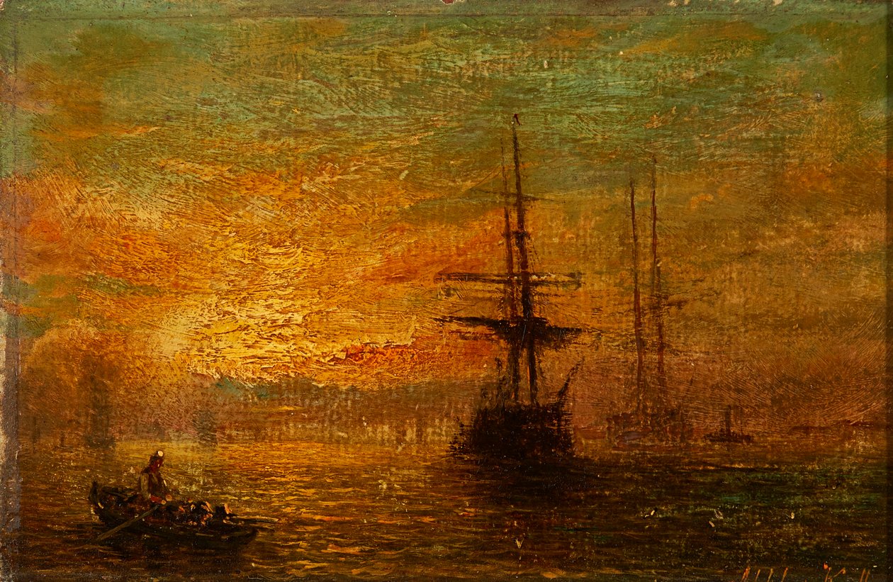 Rowing Out by William Adolphus Knell