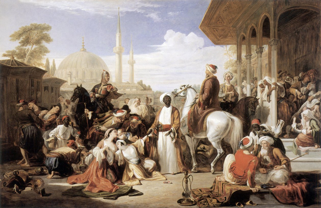 The Slave Market, Constantinople by William Allan