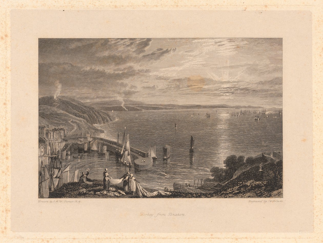 Torbay from Brixham by William Bernard Cooke