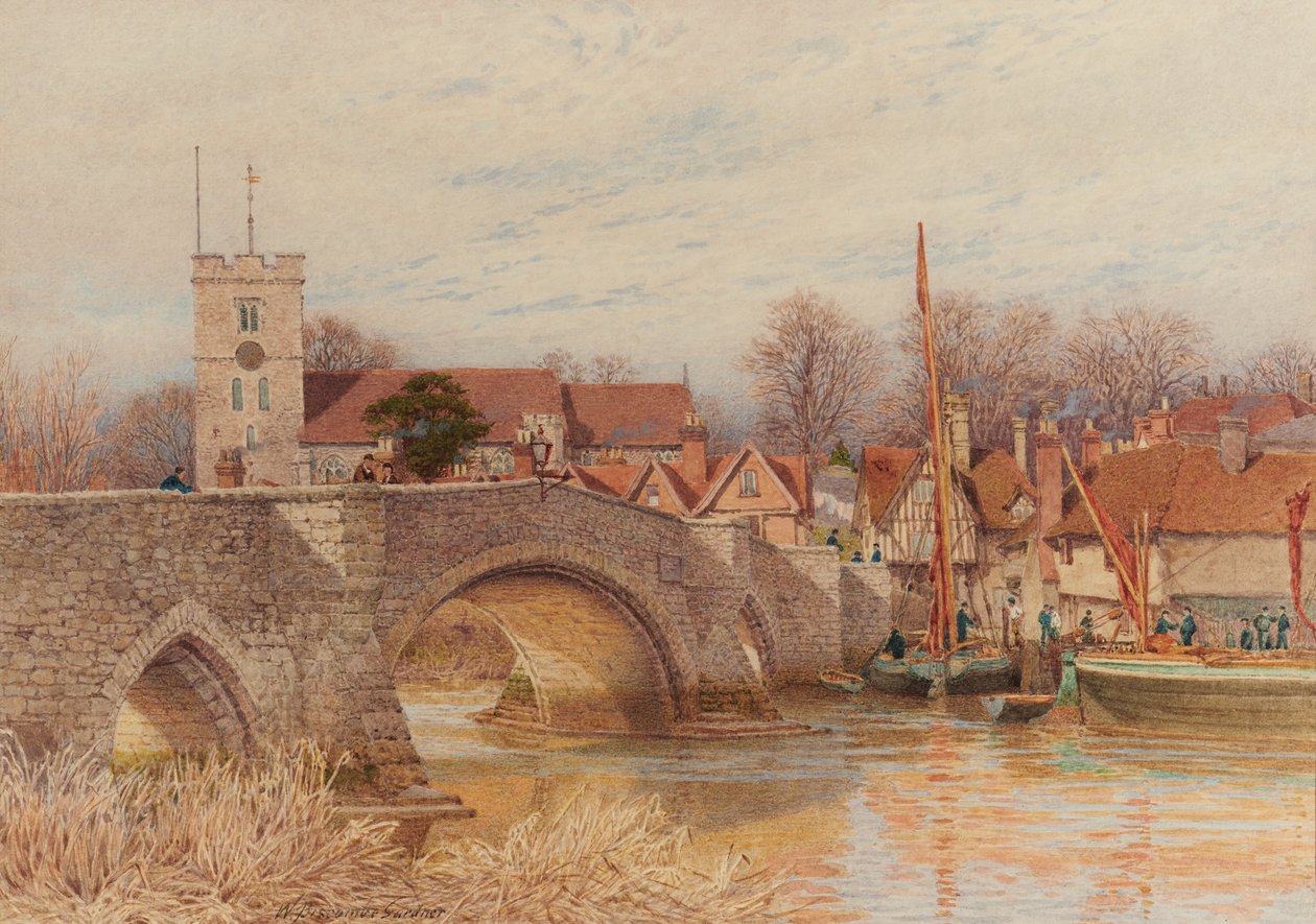 Aylesford Bridge by William Biscombe Gardner