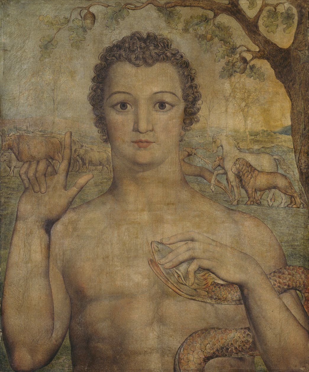 Adam Naming the Beasts by William Blake
