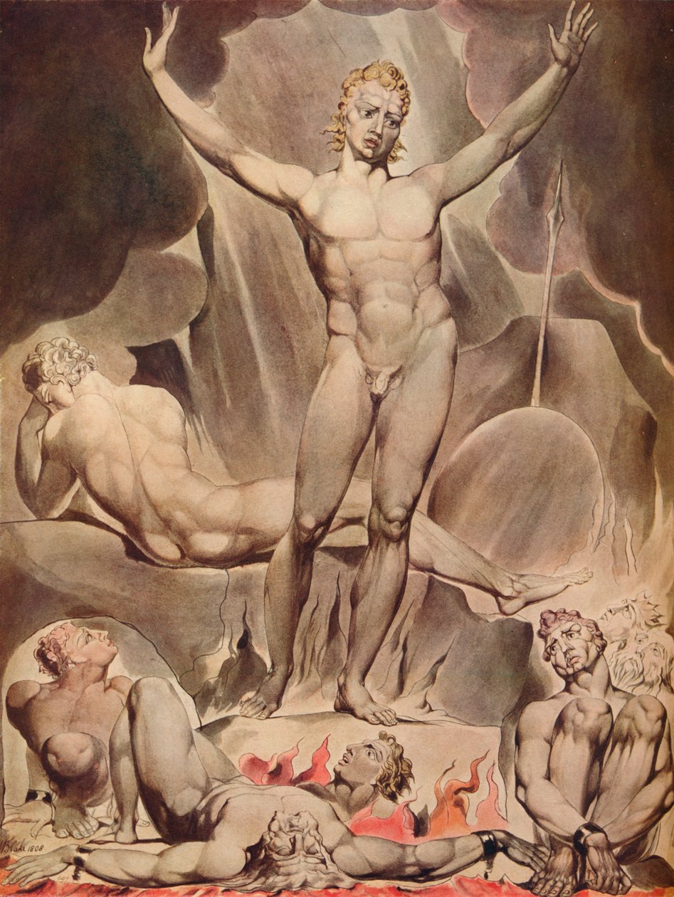 Satan Arousing the Rebel Angels by William Blake