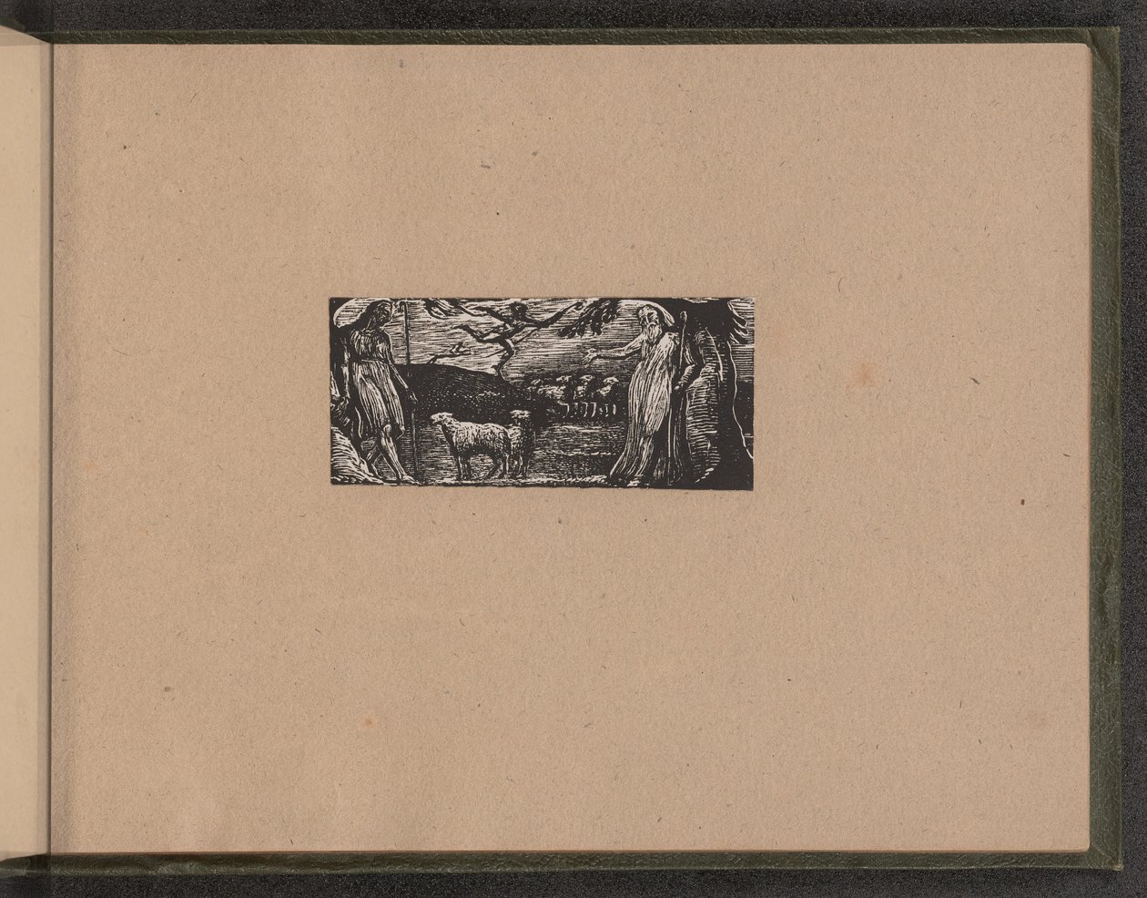 Thenot Remonstrates with Colinet (Lightfoot in Background) by William Blake
