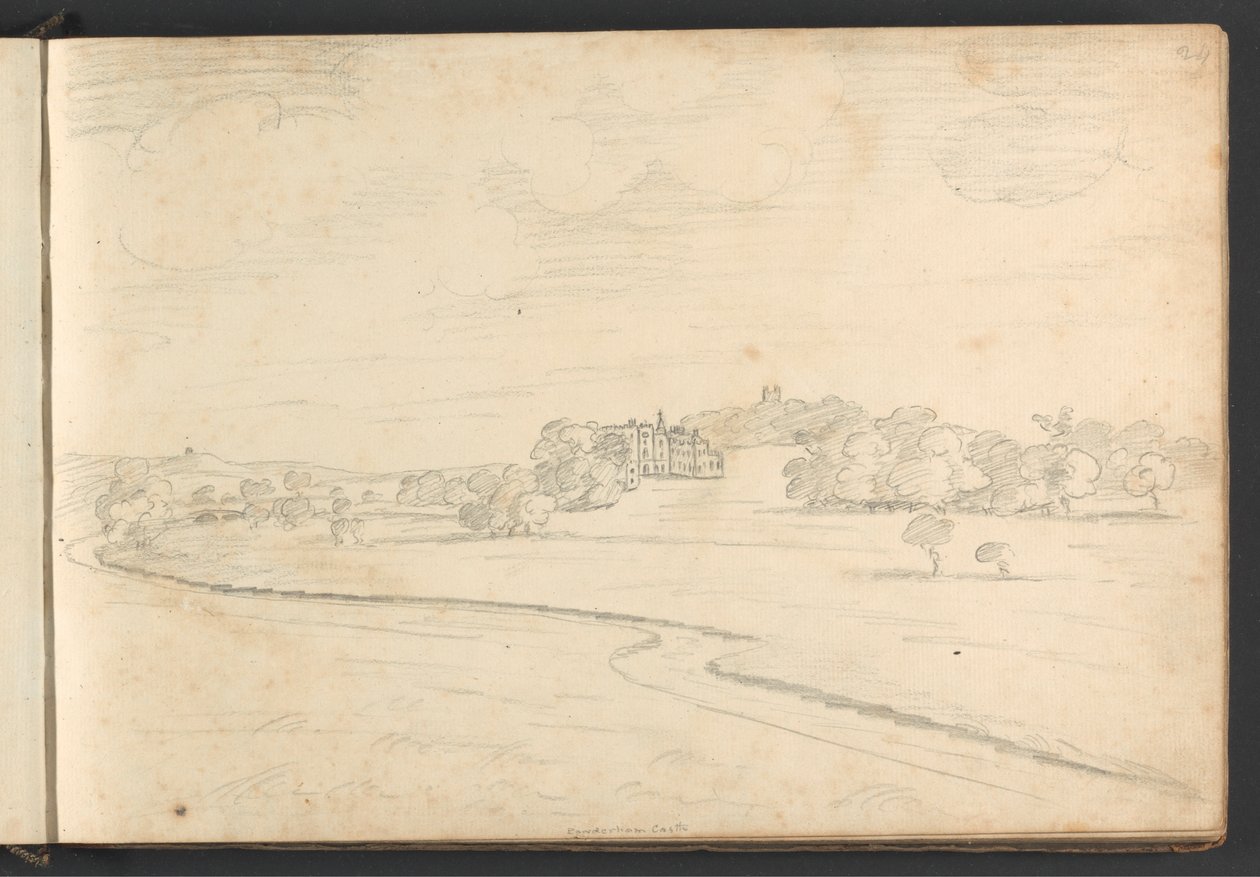 Powderham Castle by William Brockedon