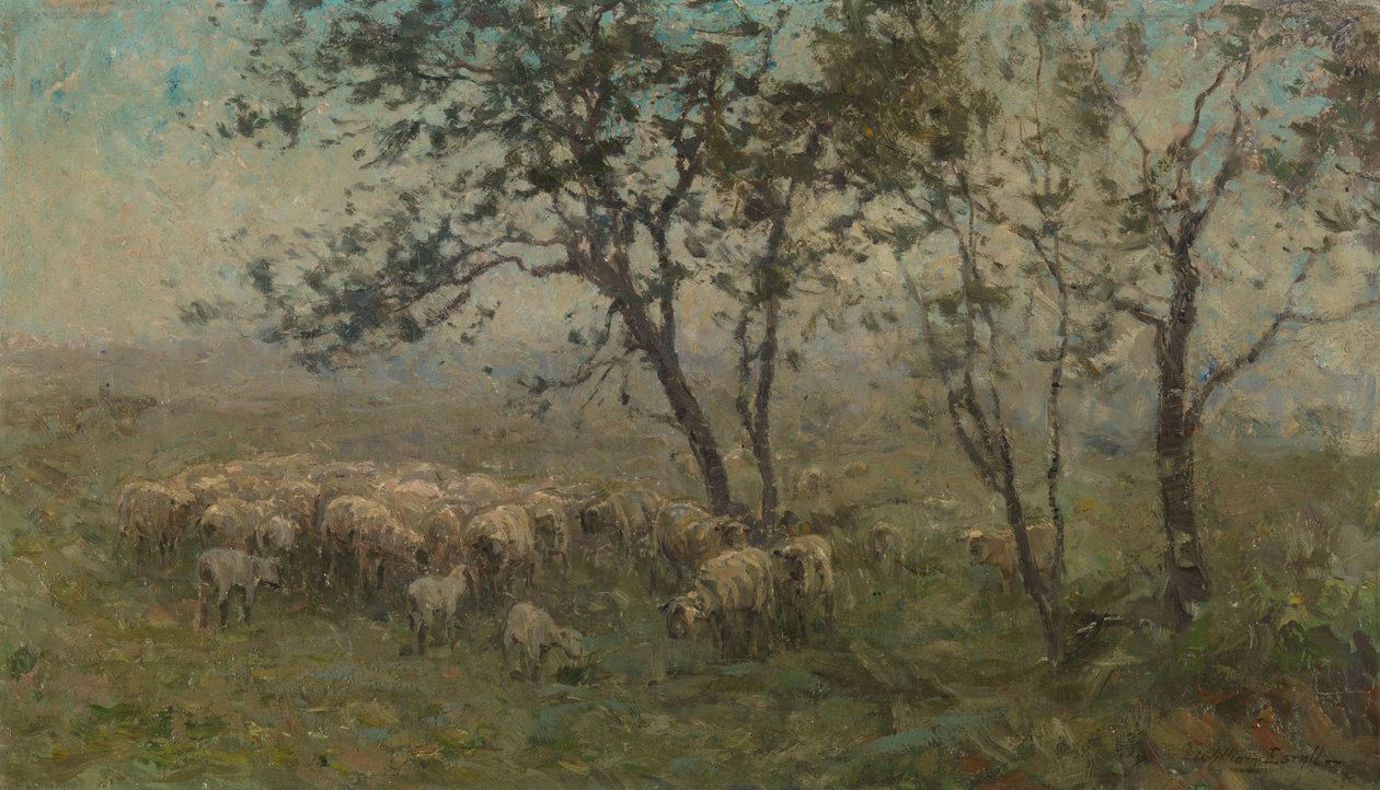 A Flock of Sheep by William Charles Estall