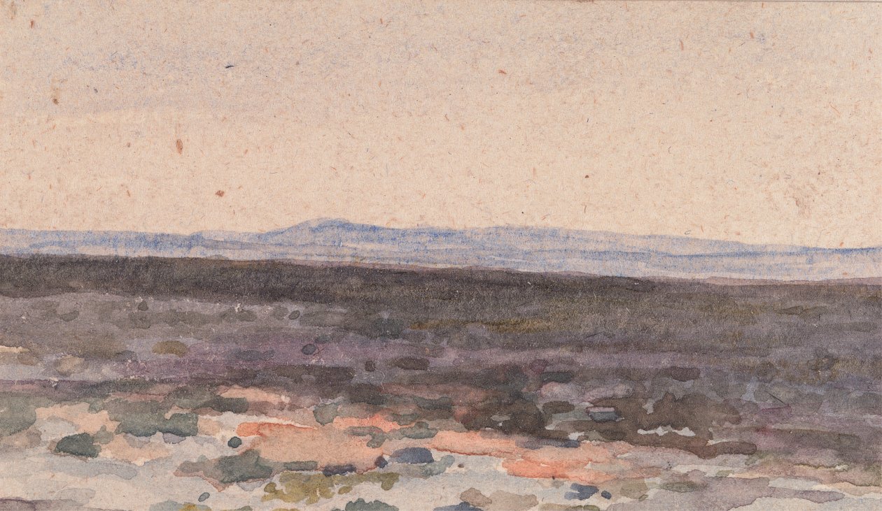 Landscape: Valley with Mountain in Distance by William Collins