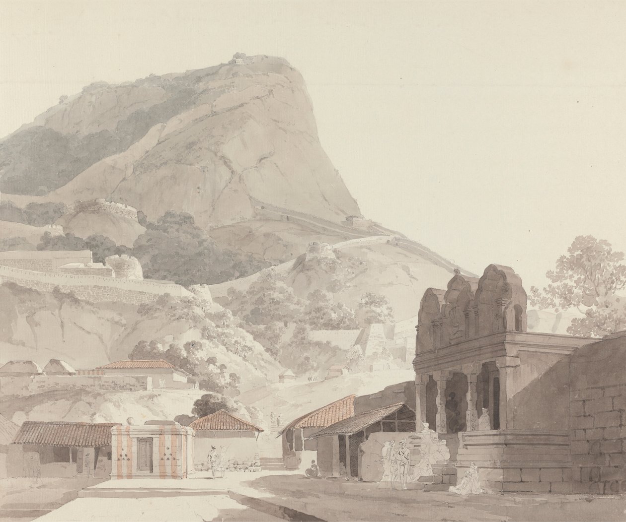 Sankrydroog, Madras by William Daniell
