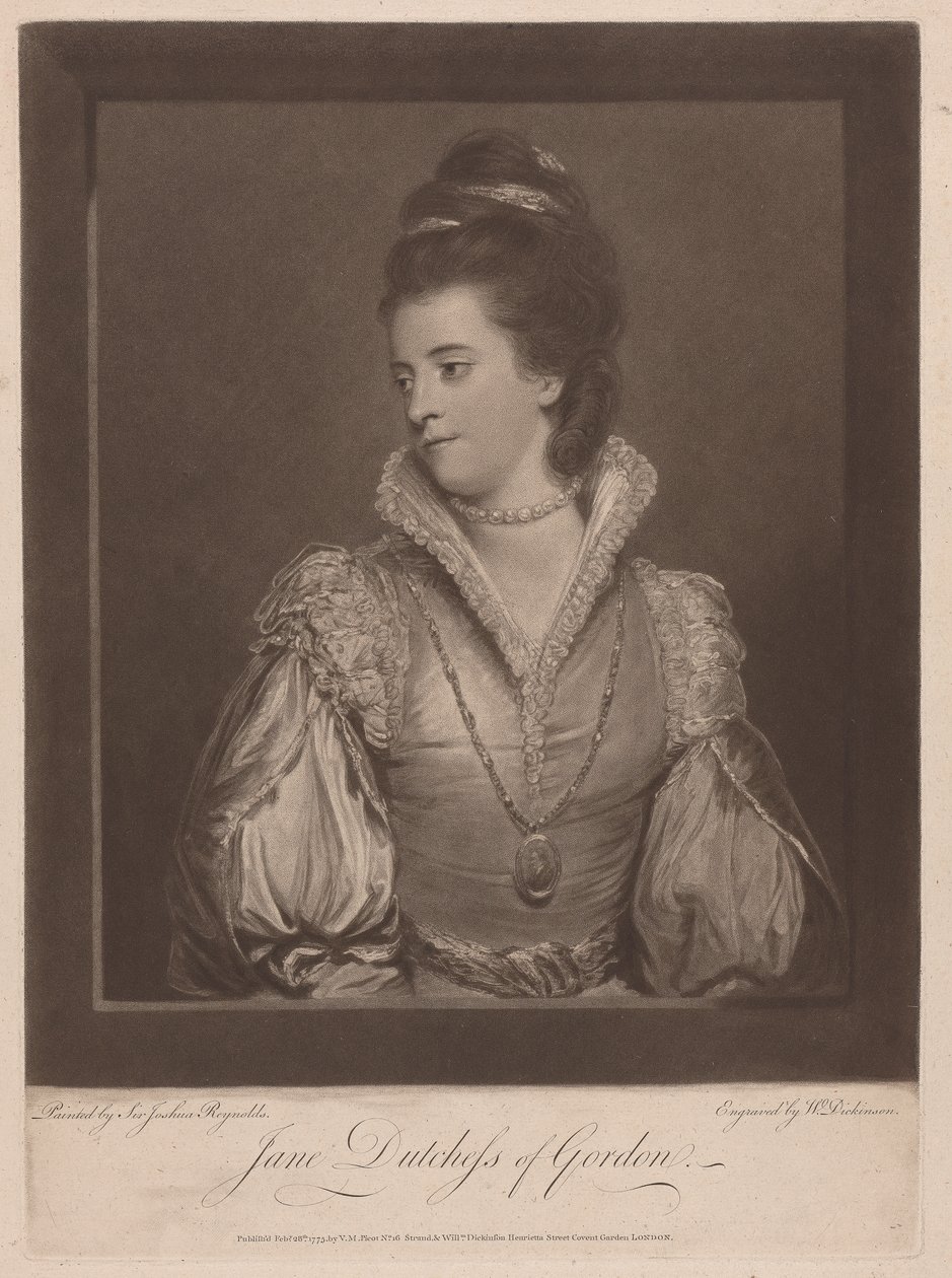 Jane Duchess of Gordon by William Dickinson