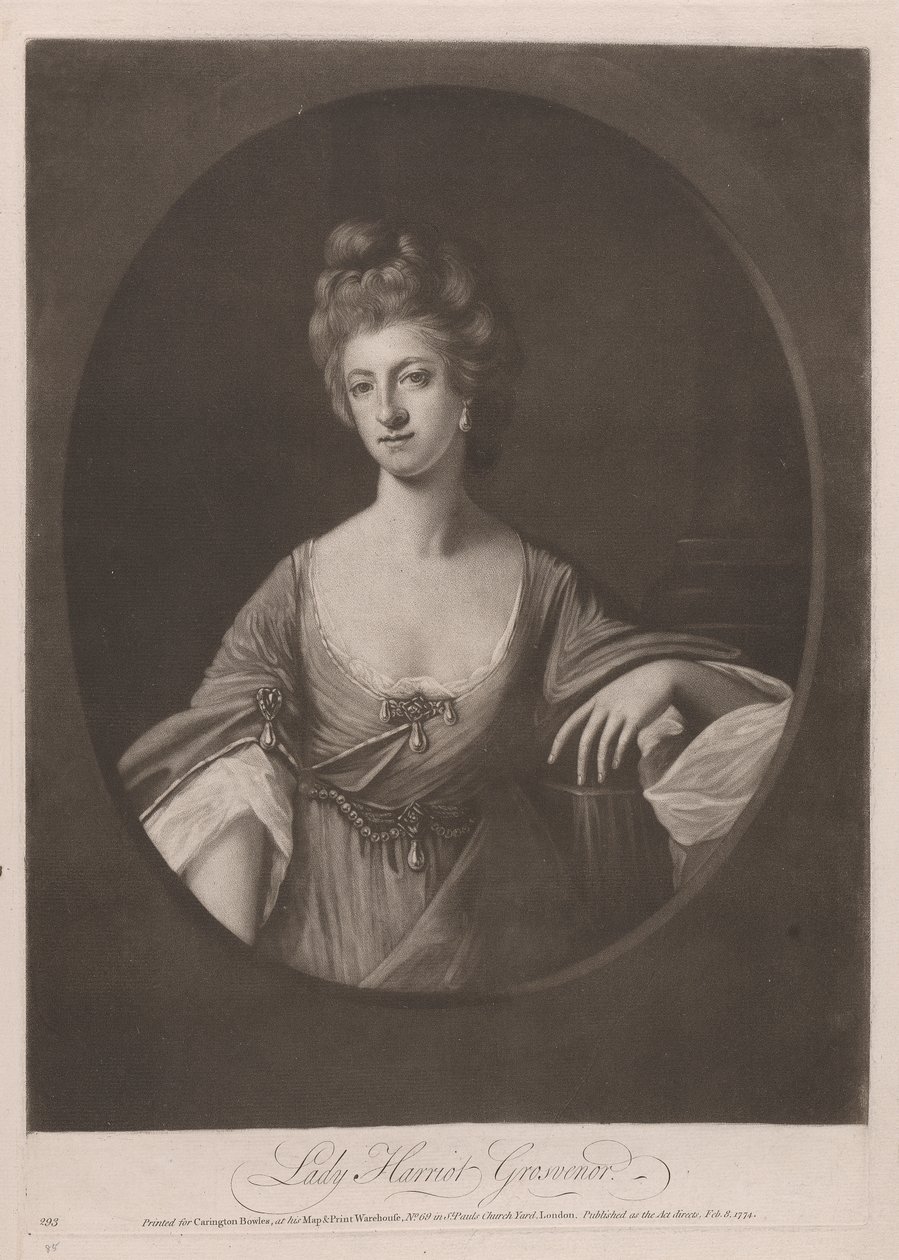 Lady Harriot Grosvenor by William Dickinson