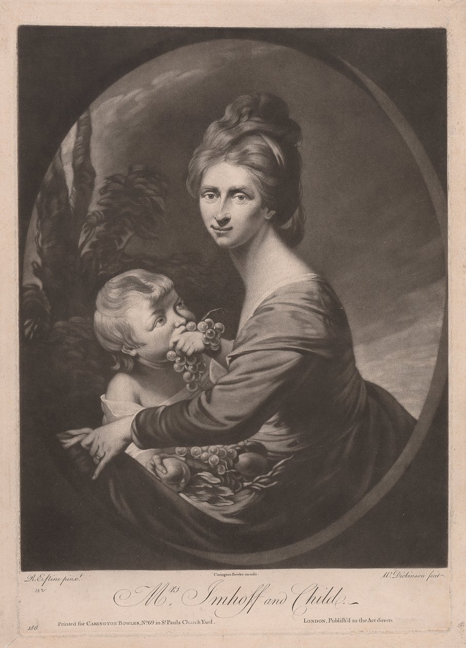 Mrs. Imhoff and Child by William Dickinson