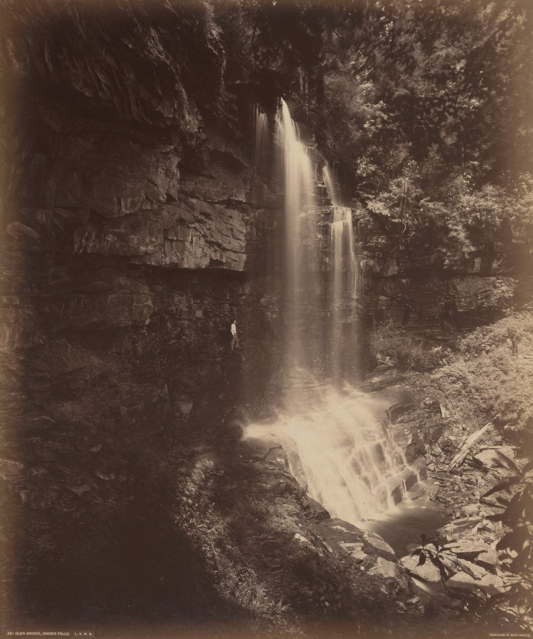 Glen Onoko, Onoko Falls by William H. Rau