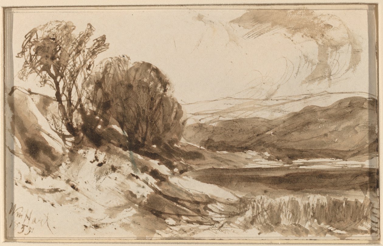 Hilly Landscape with Trees by William Hart
