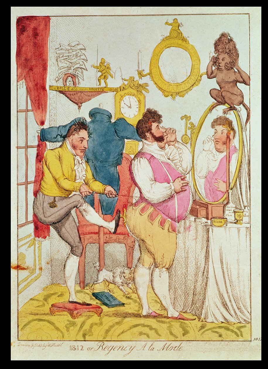 Regency a la Mode, cartoon by William Heath