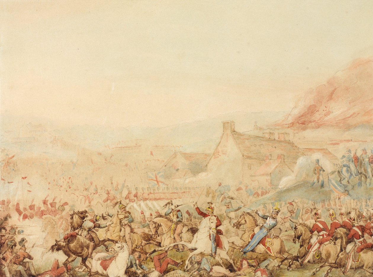 The Battle of Waterloo, 1815 by William Heath