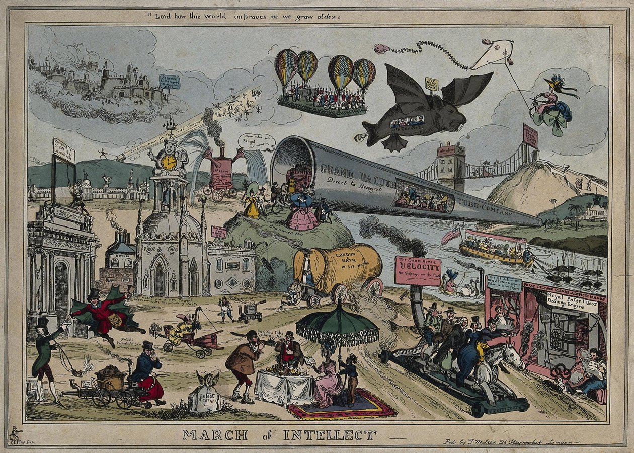 The March of Intellect by William Heath