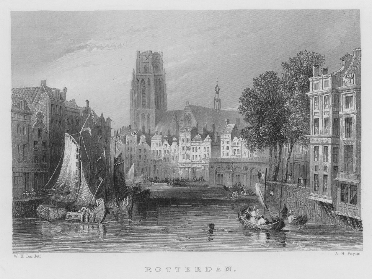 Rotterdam by William Henry Bartlett