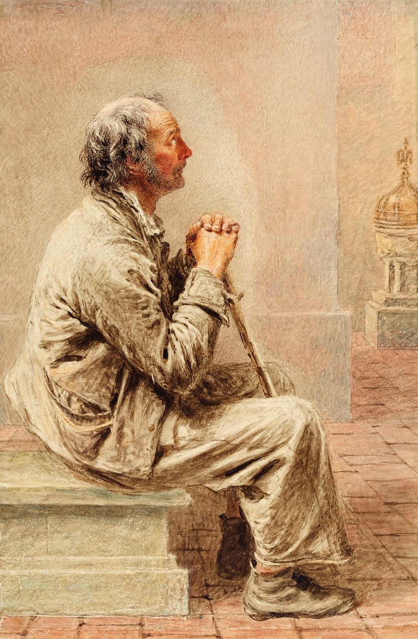 Rustic Devotion, c.1840 by William Henry Hunt