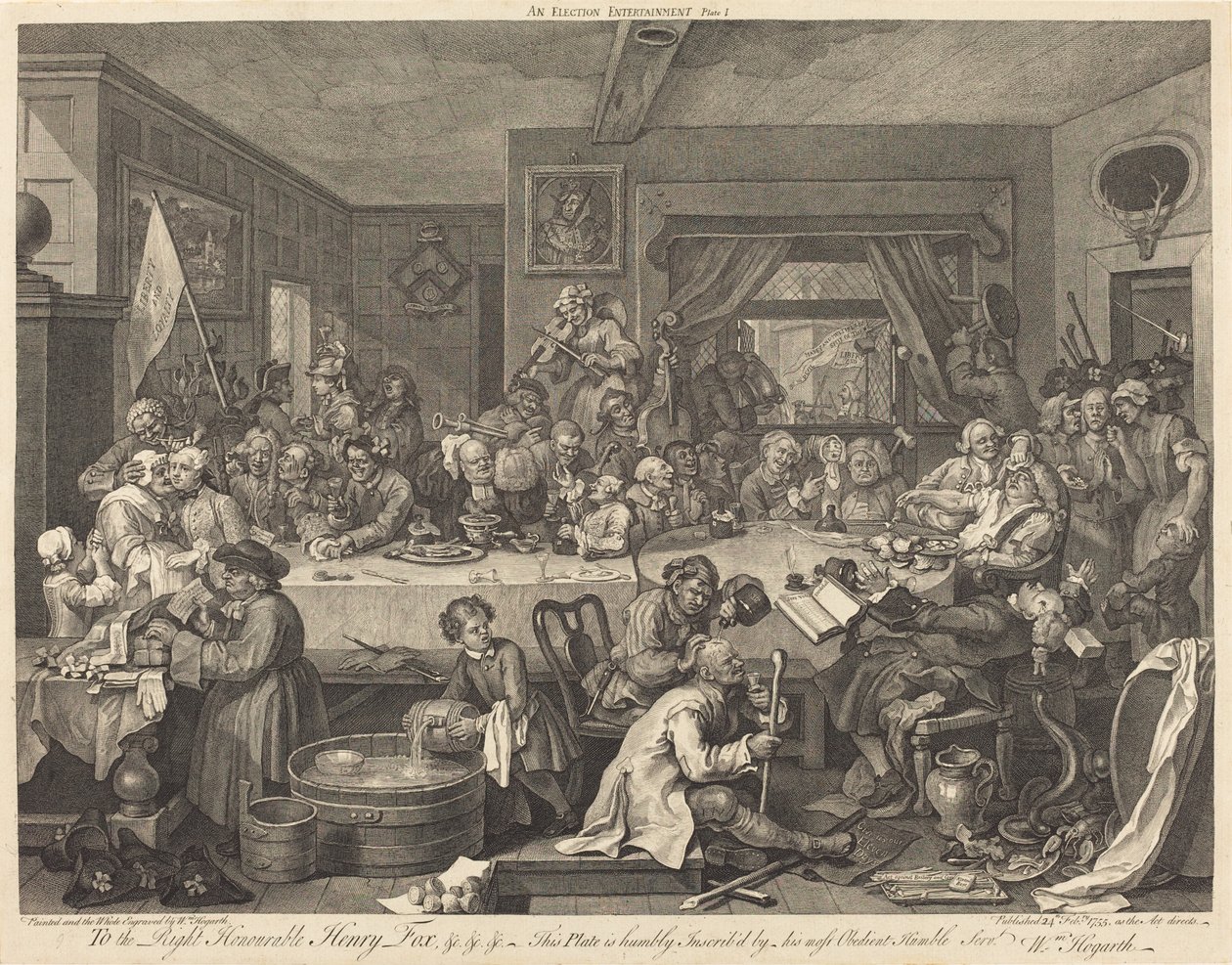 An Election Entertainment by William Hogarth