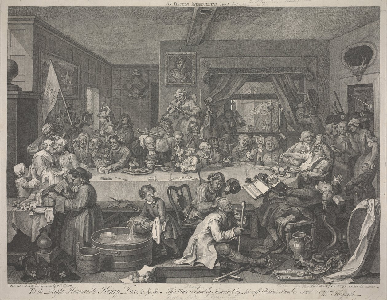 An Election Entertainment by William Hogarth