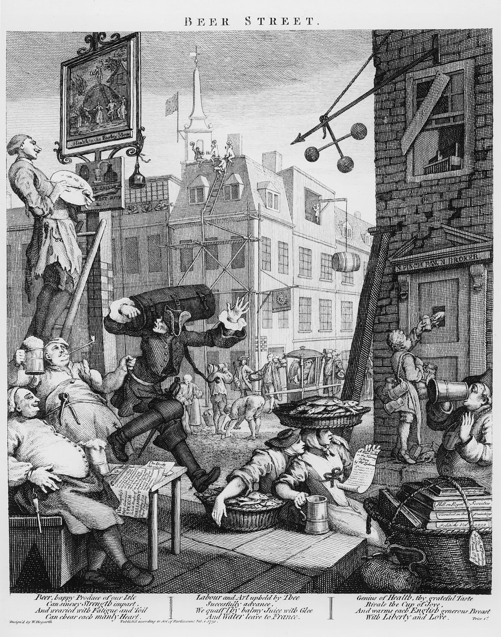 Beer Street by William Hogarth