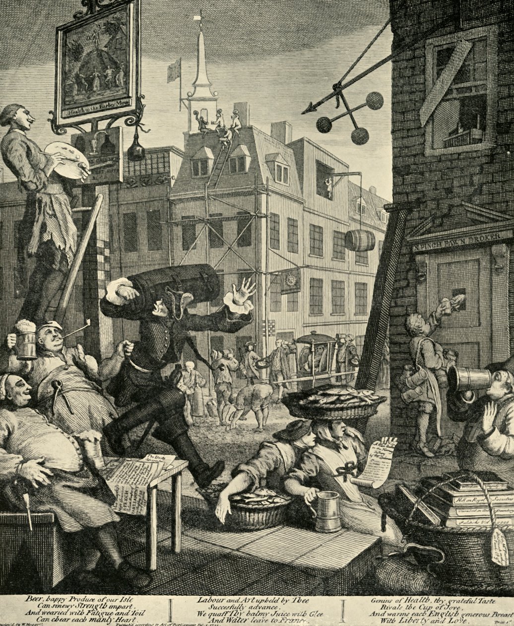 Beer Street, 1751, 1925 by William Hogarth