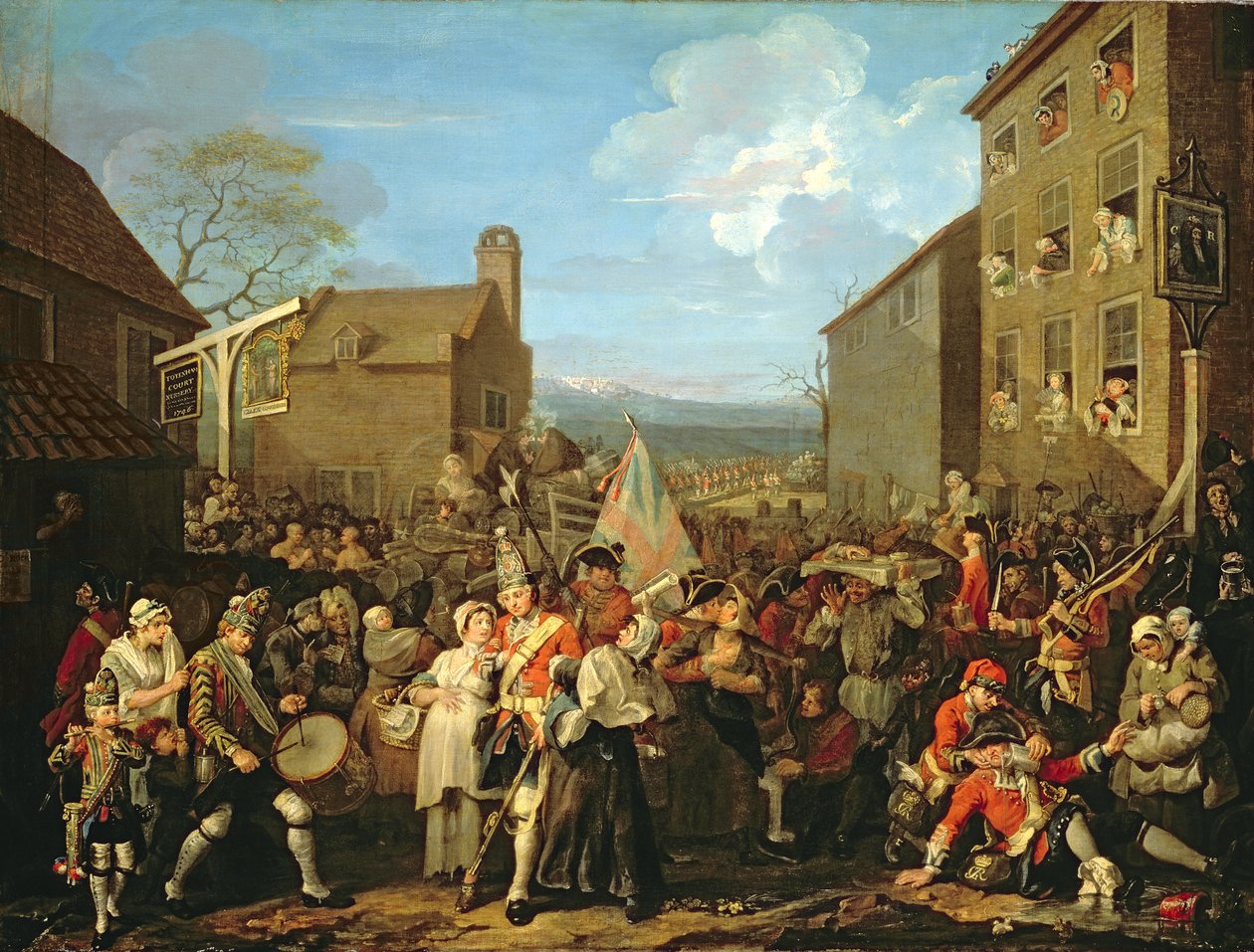 March of the Guards to Finchley, 1750 by William Hogarth