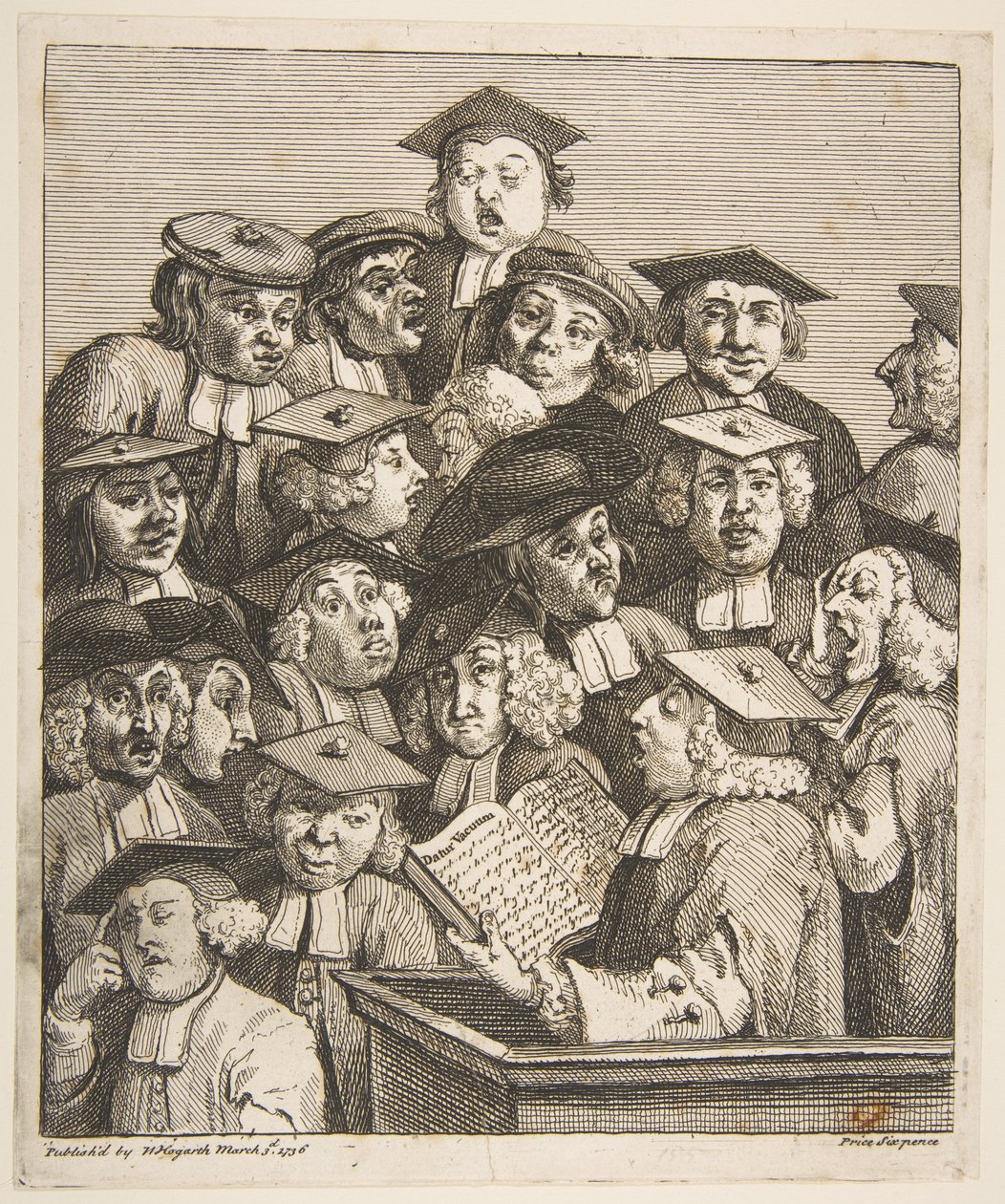 Scholars at a Lecture by William Hogarth