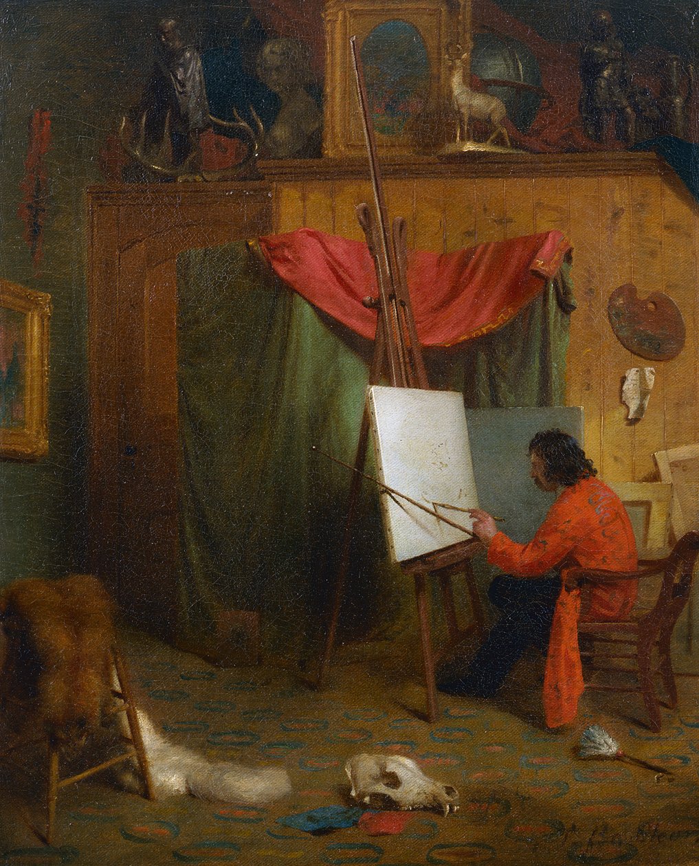 Self Portrait in the Studio by William Holbrook Beard