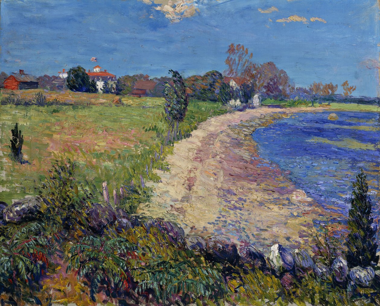 Curving Beach, New England by William James Glackens