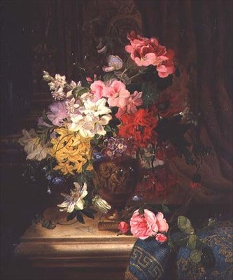 A Still Life of Flowers by William John Wainwright