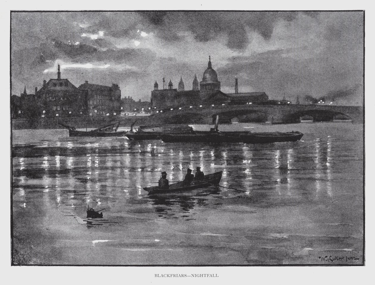 Blackfriars, Nightfall by William Luker