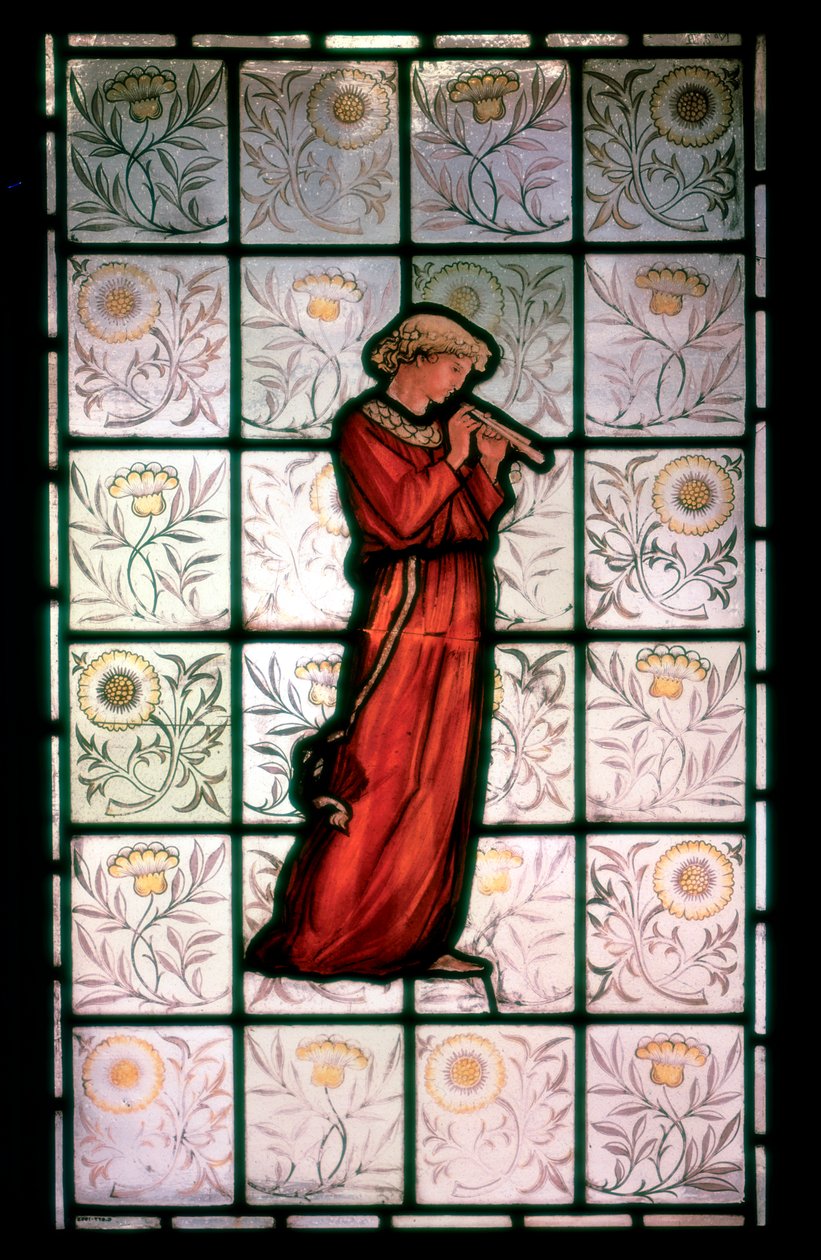 Stained Glass, Minstrel, 1882-1884 by William Morris