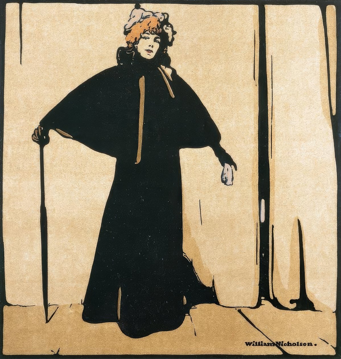 Portrait of Sarah Bernhardt by William Nicholson