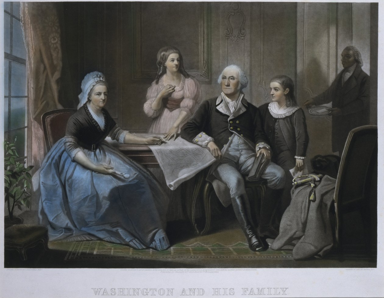 Washington and His Family by William Sartain