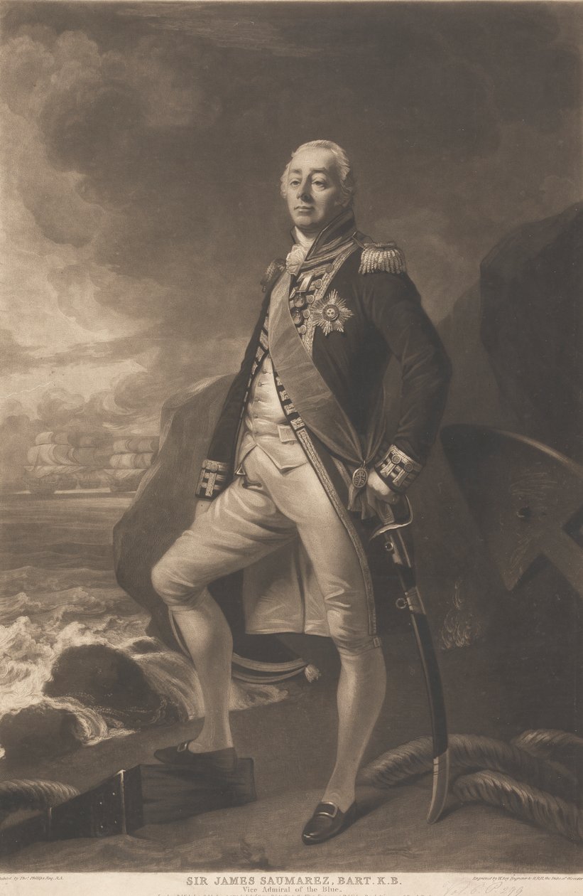 Sir James Saumarez, 1st Baron de Saumarez by William Say