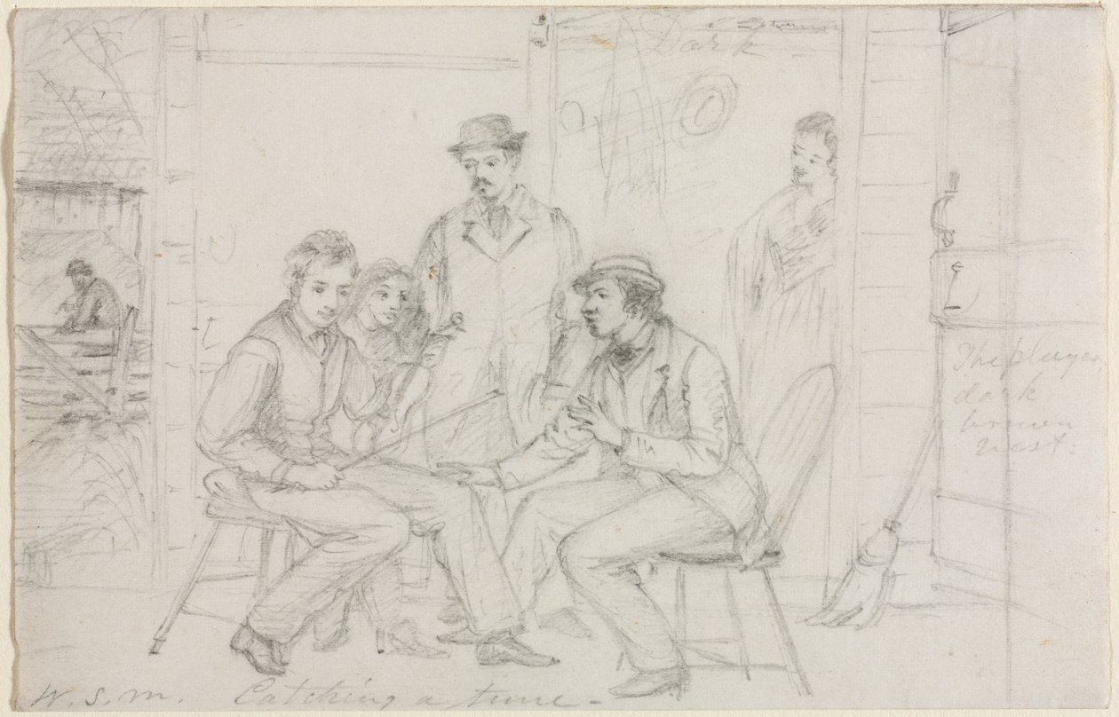 Catching a Tune, probably 1867 by William Sidney Mount