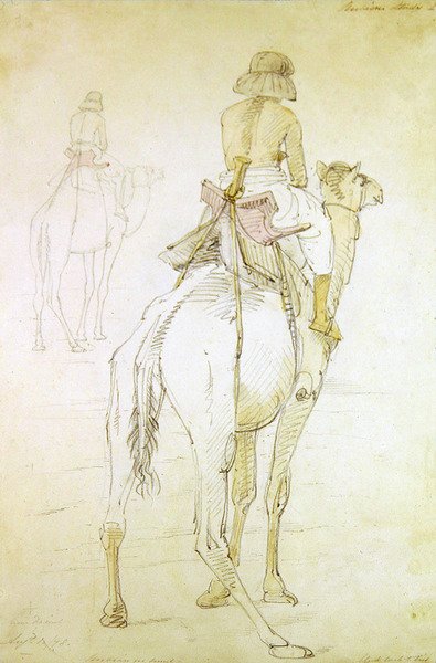Study of a man on a camel by William Strutt