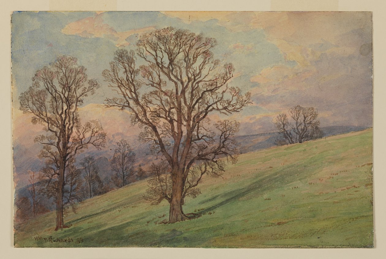 Study of Landscape, Chester County, PA by William Trost Richards