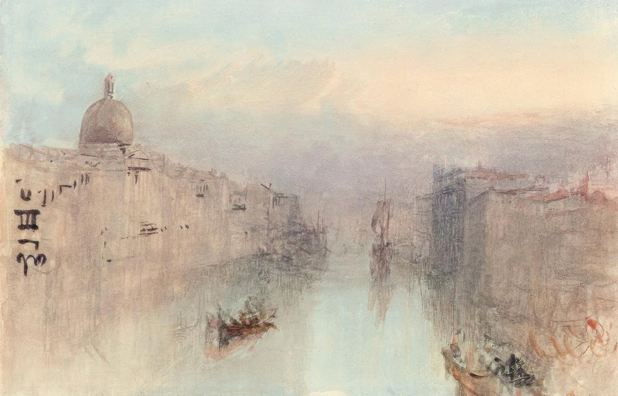 The Grand Canal and San Simeone Piccolo by Joseph Mallord William Turner