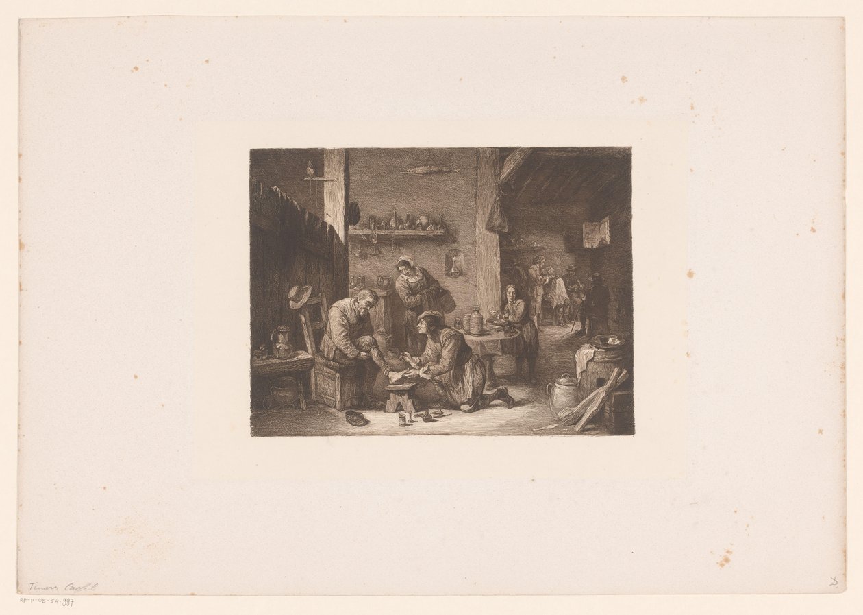 Interior with a Doctor and a Barber by William Unger
