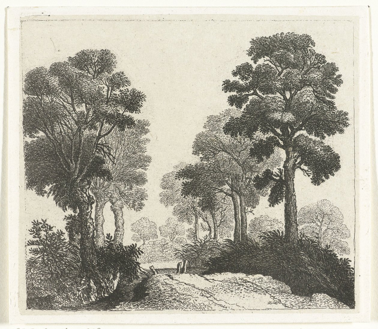 Landscape with Trees Along a Path by William Young Ottley