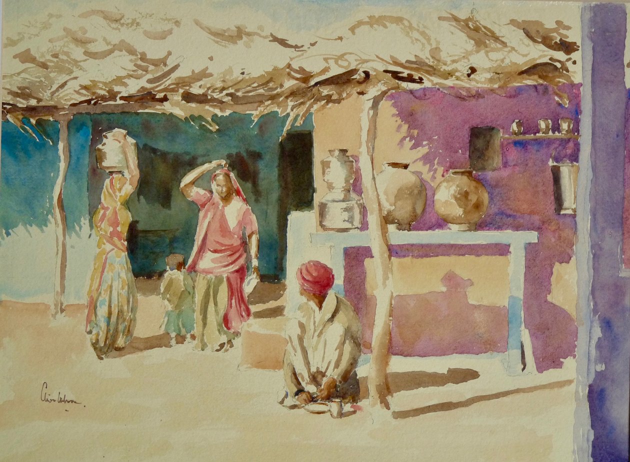 Brahmin village interior (2) by Wilson Clive