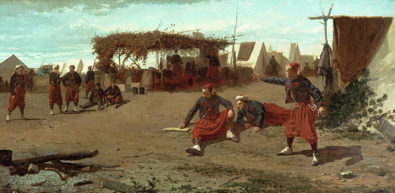 Pitching Quoits by Winslow Homer
