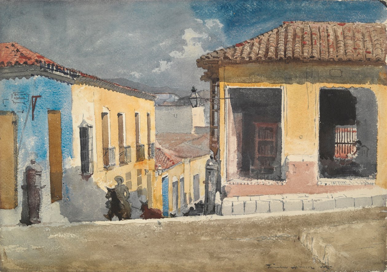 Santiago de Cuba, Street Scene by Winslow Homer