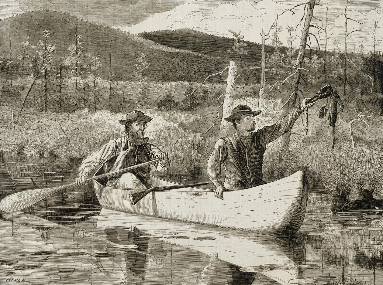 Trapping in the Adirondacks by Winslow Homer