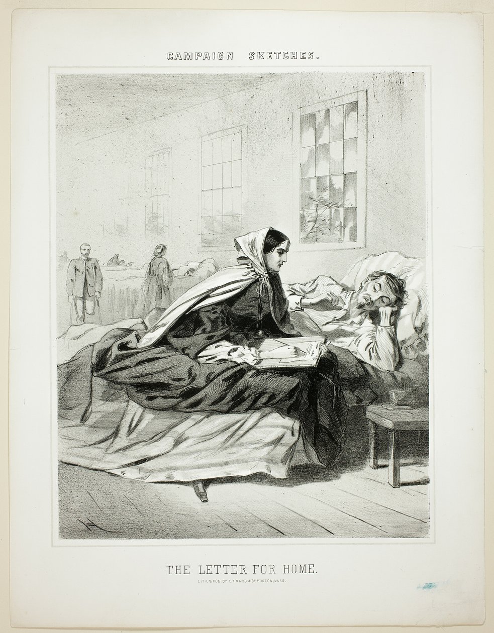 Campaign Sketches: The Letter for Home by Winslow Homer